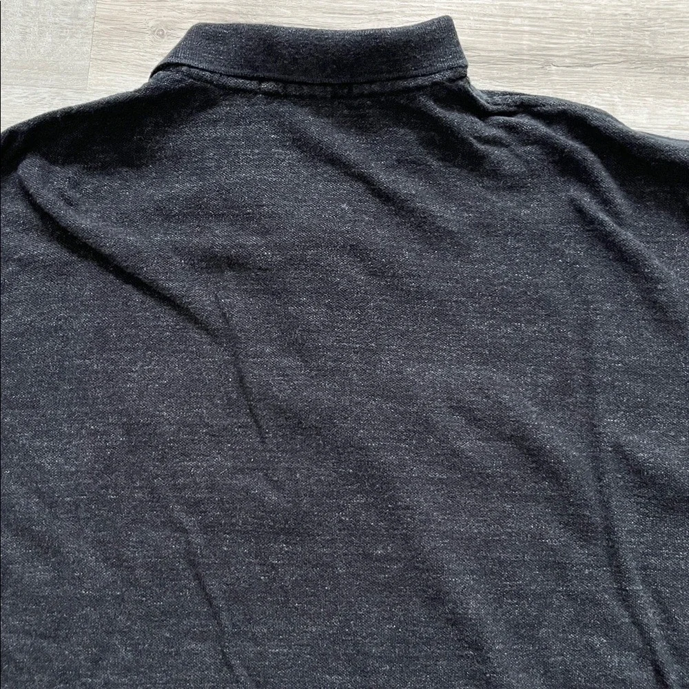 Polo Ralph Lauren Polo Shirt Mens XL Dark Gray Black Long Sleeve Top Pony Preppy